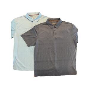 TWO Maelreg Performance Polo Shirts Men’s XL Stretch Golf Bundle Lot Athletic